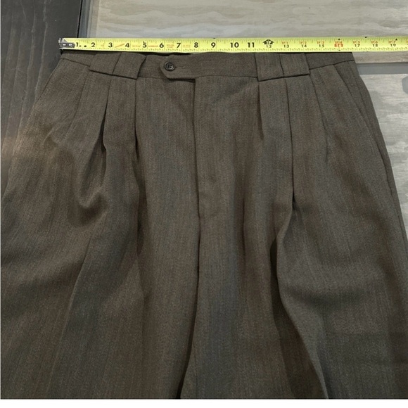 Pal Zileri Suit Men 40R 33Wx28L  Italy VTG 80s Double Breasted Bagged Pant Rare - Picture 12 of 16